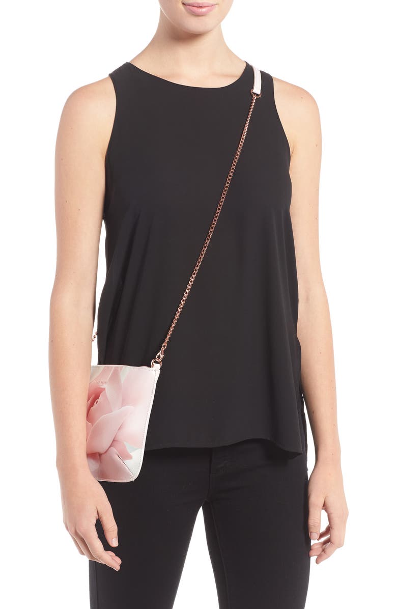 Ted Baker London Verah Leather Crossbody Pouch, Alternate, color,