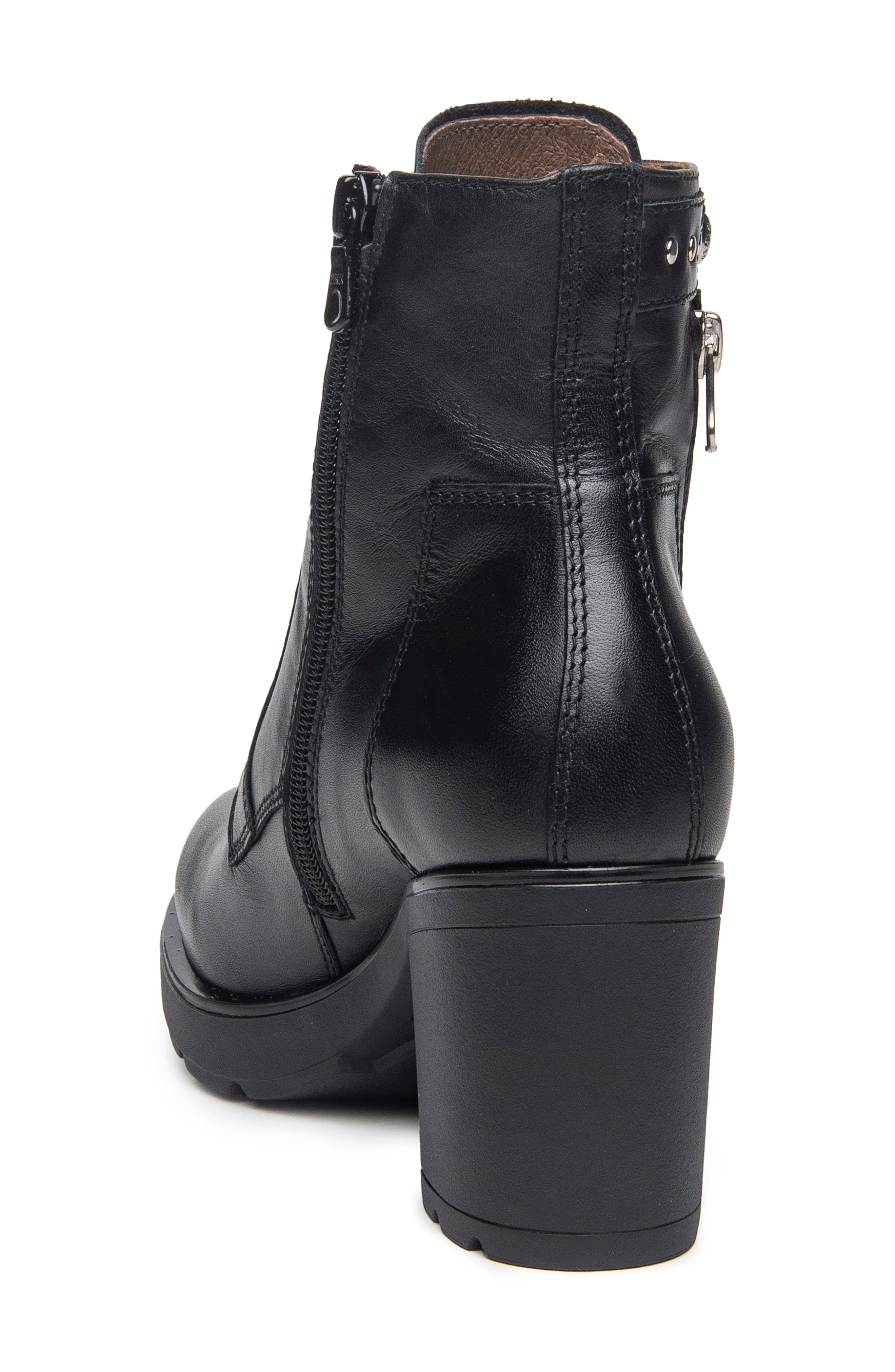 NeroGiardini Studded Platform Bootie, Alternate, color, 