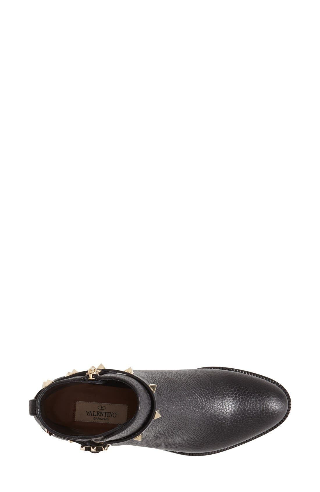 Valentino Garavani 'Rockstud' Ankle Boot, Alternate, color, 