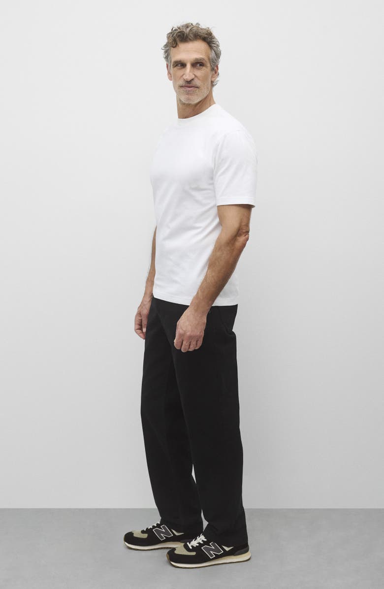 Reigning Champ Grounds Standard Straight Leg Cotton Canvas Work Pants, Alternate, color, Black