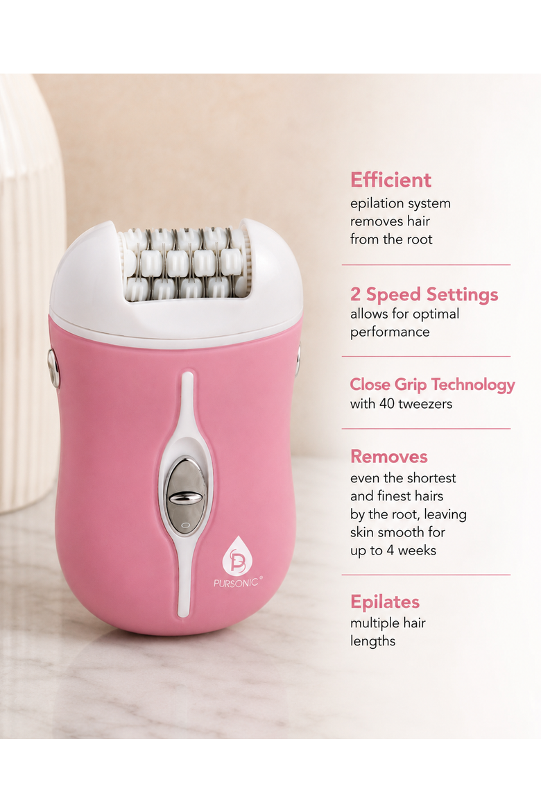 Rechargeable Epilator, Alternate, color, Pink