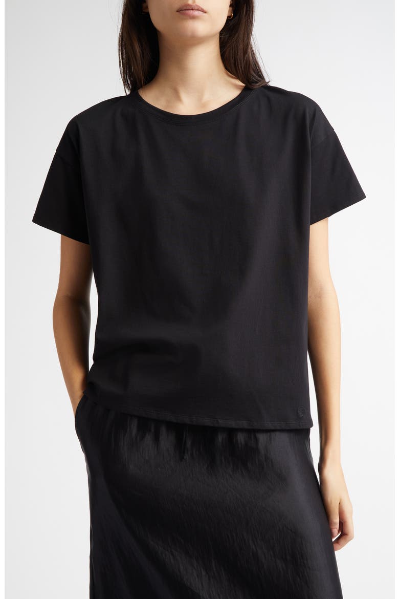 Basiluzzo Cotton T-Shirt, Main, color, BLACK
