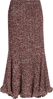 Proenza Schouler Colette Cotton & Linen Popcorn Slub Trumpet Skirt