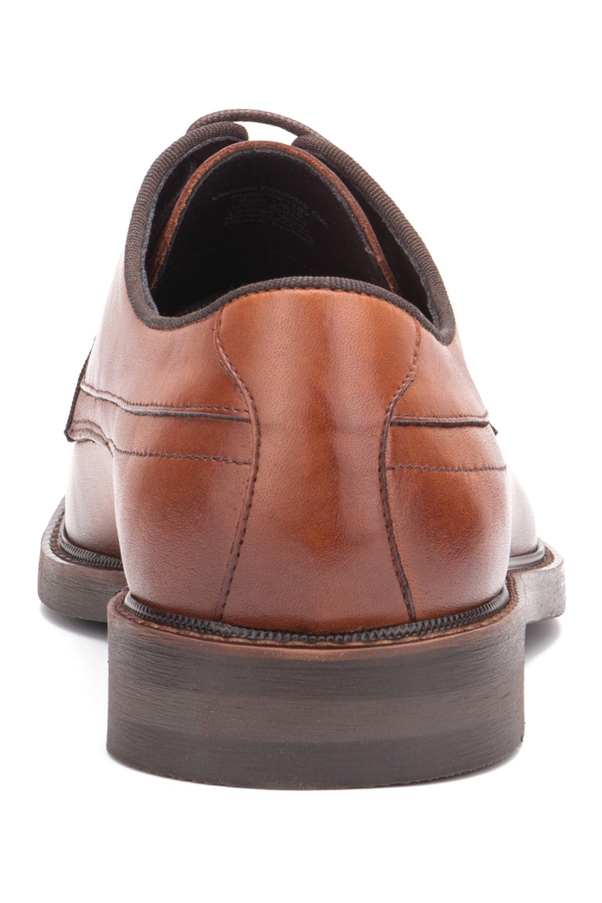 Elias Plain Toe Leather Derby, Alternate, color, COGNAC