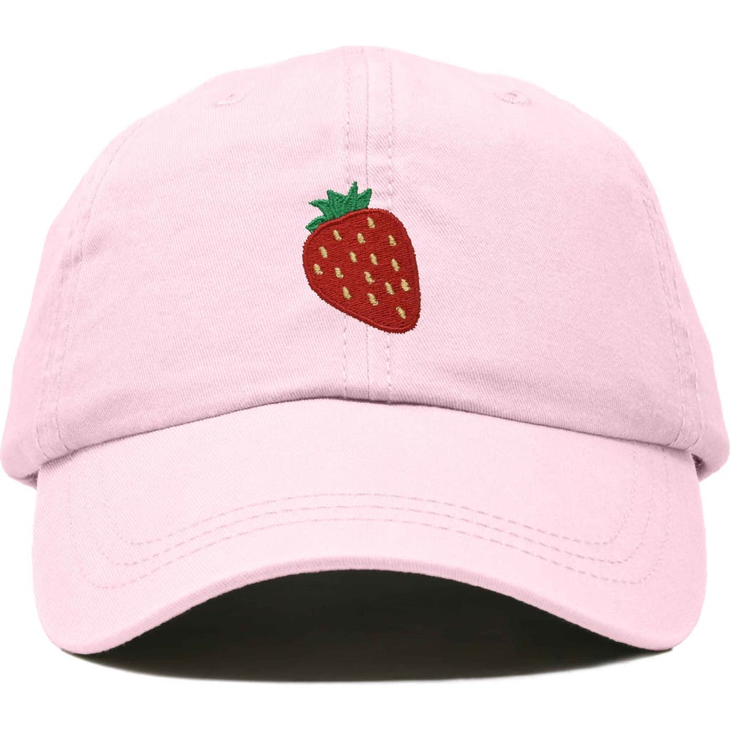 Dalix Strawberry Hat In Washed Pink
