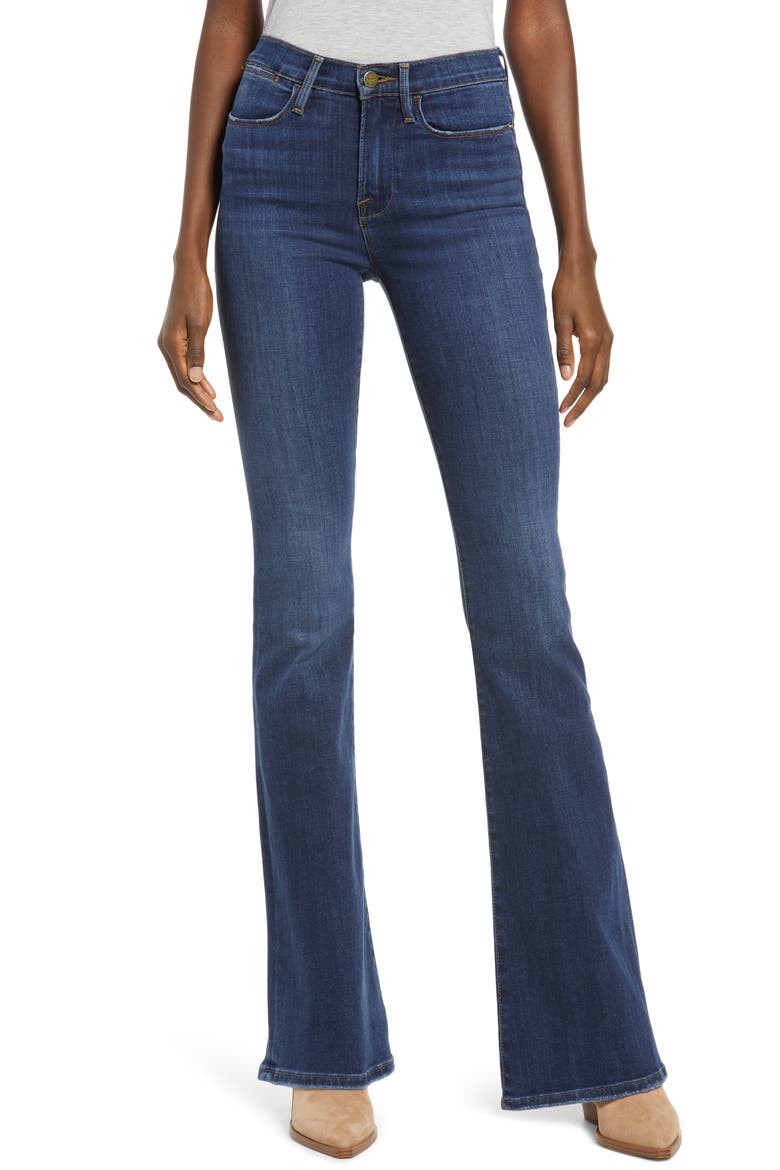 Le High Waist Flare Jeans, Main, color, DUBLIN