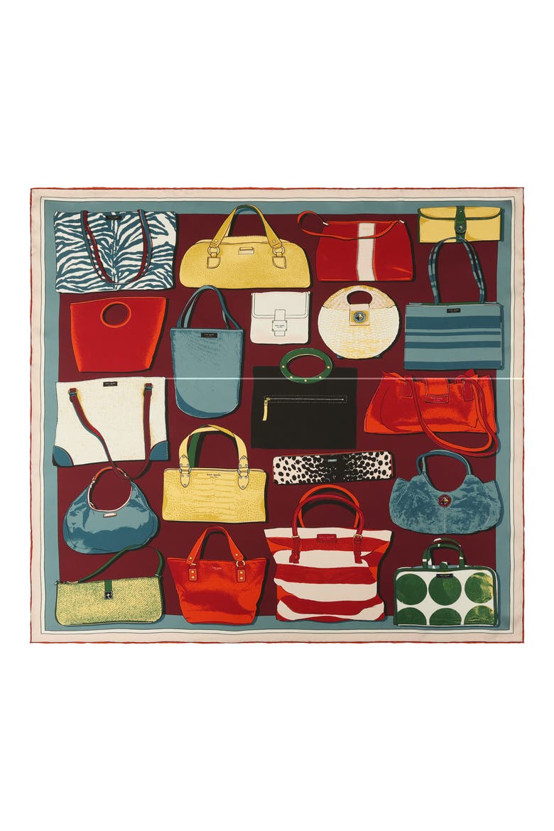 Archive Silk Square Scarf, Main, color, MULTI