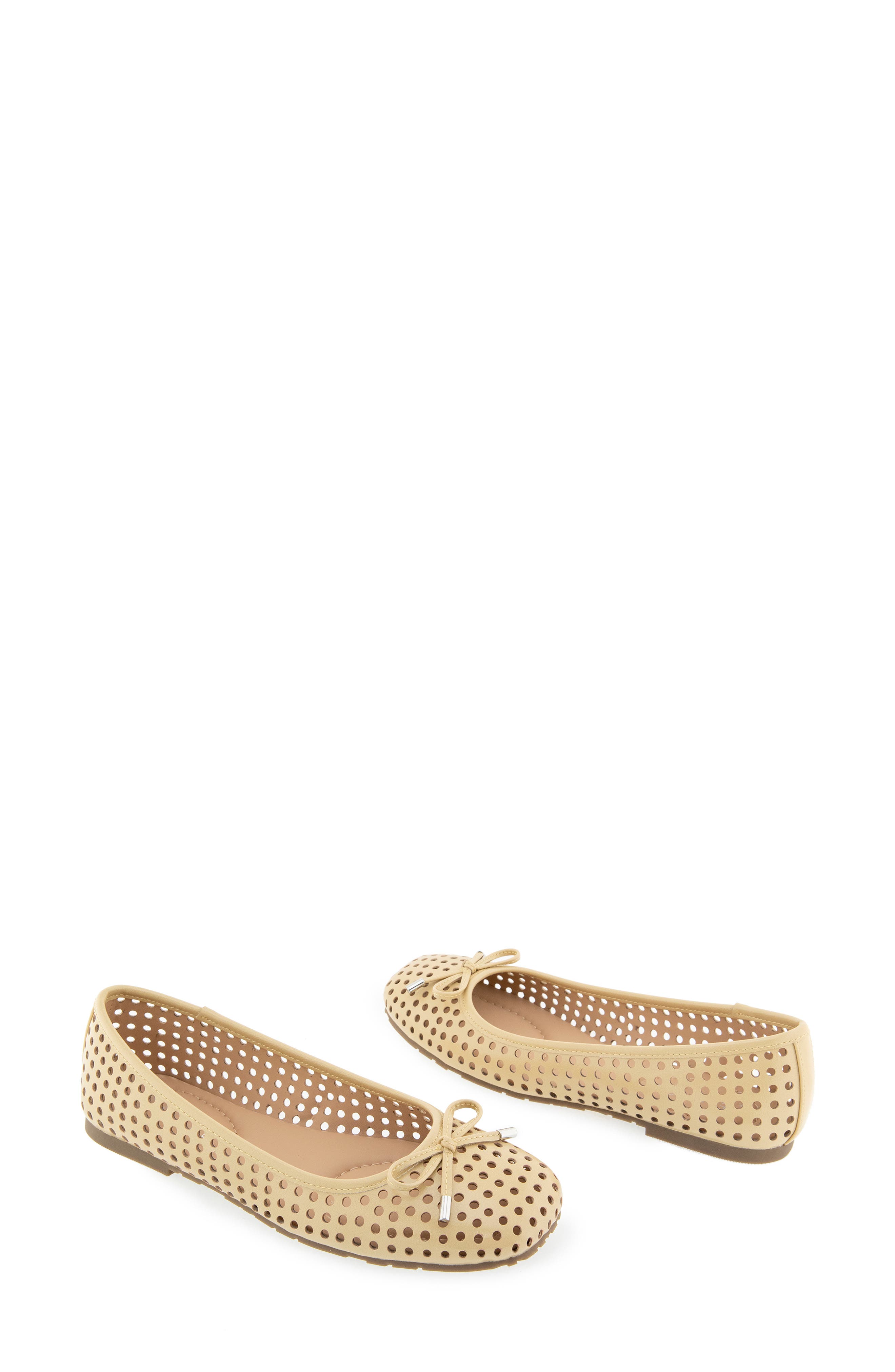 Reaction Kenneth Cole Elstree Perforated Ballet Flat, Alternate, color, Custard