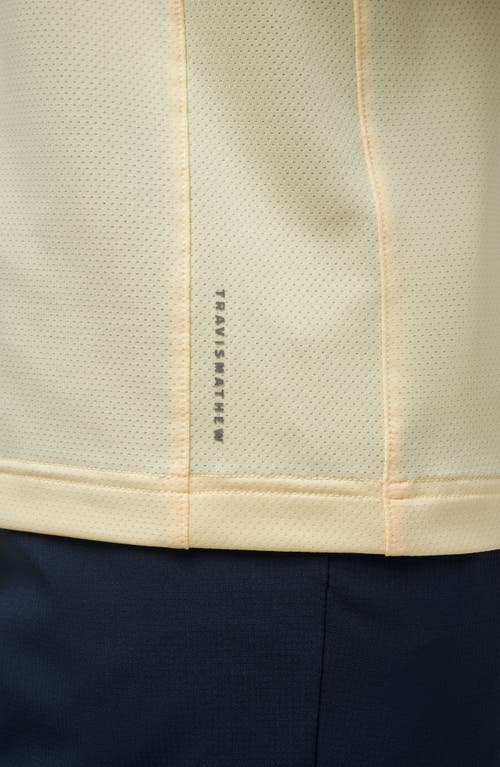 Travismathew Heater Pro Performance Golf Polo In French Vanilla