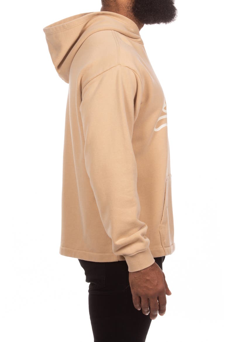 Run Logo Cotton French Terry Hoodie, Alternate, color, INCENSE