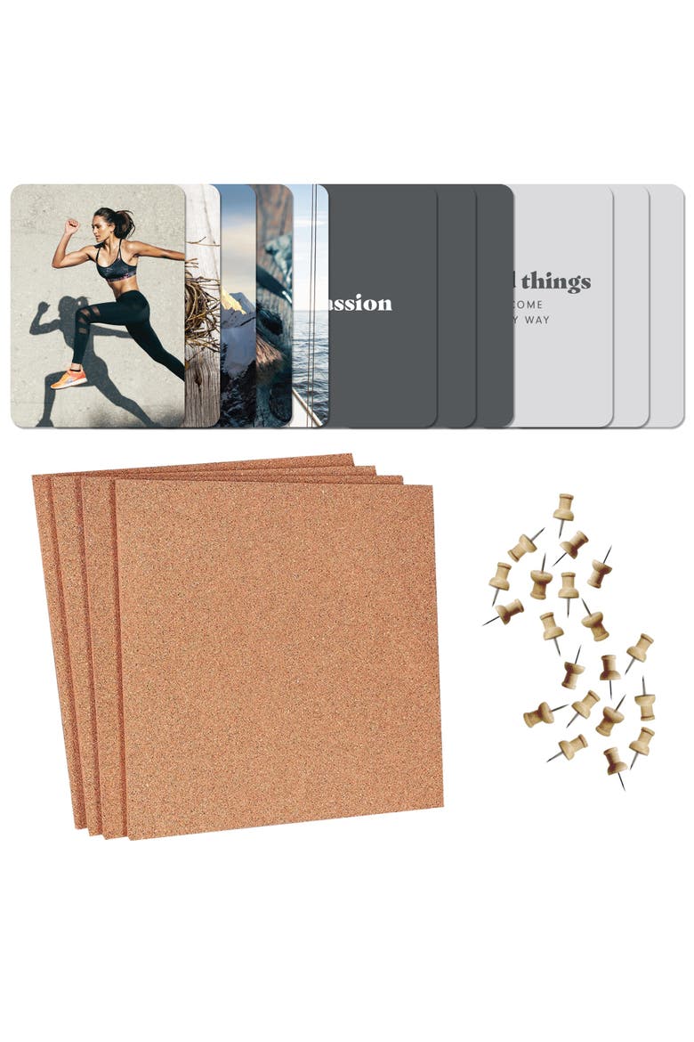 Complete Vision Board Kit, Life Goals, Guided Manifestation Set, Alternate, color, Multicolored