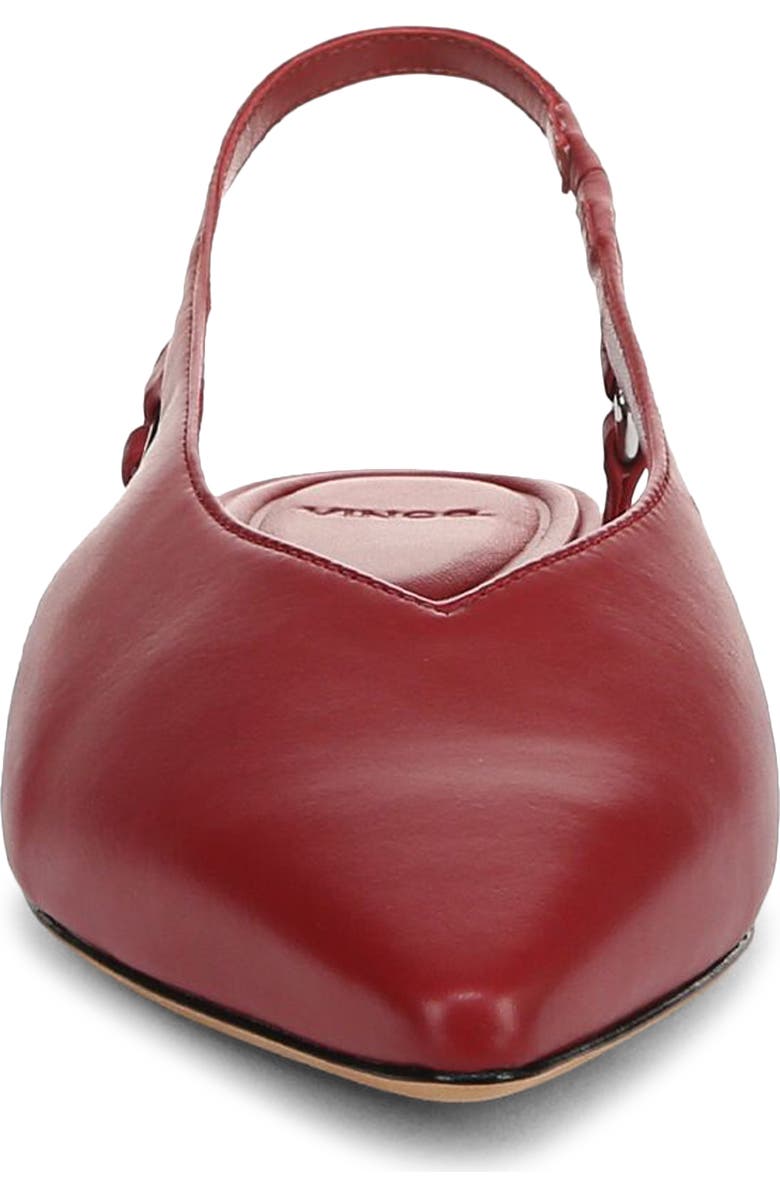 Vince Ines Slingback Pointed Toe Flat, Alternate, color, Pomegranate