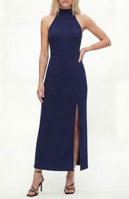 BY DESIGN Dionne Floral Mock Neck Maxi Dress