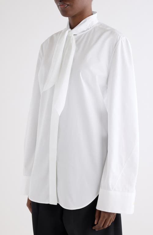 Givenchy Small Bow Button-up Shirt In White