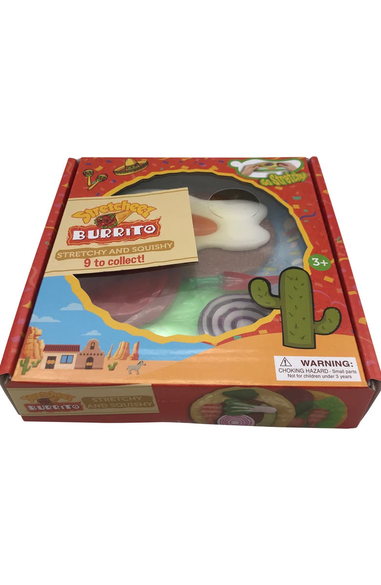 Stretcheez Burrito, Surprise Styles 
Toppings, Stretchy Toy Food, 3+, Main, color, Multicolored