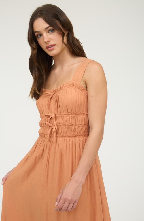 Blu Pepper Bow Embellished Fit & Flare Midi Dress