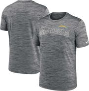 Nike Men's Nike  Anthracite Los Angeles Chargers Velocity Arch Performance T-Shirt