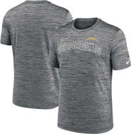 Nike Men's Nike Anthracite Los Angeles Chargers Velocity Arch Performance T-Shirt
