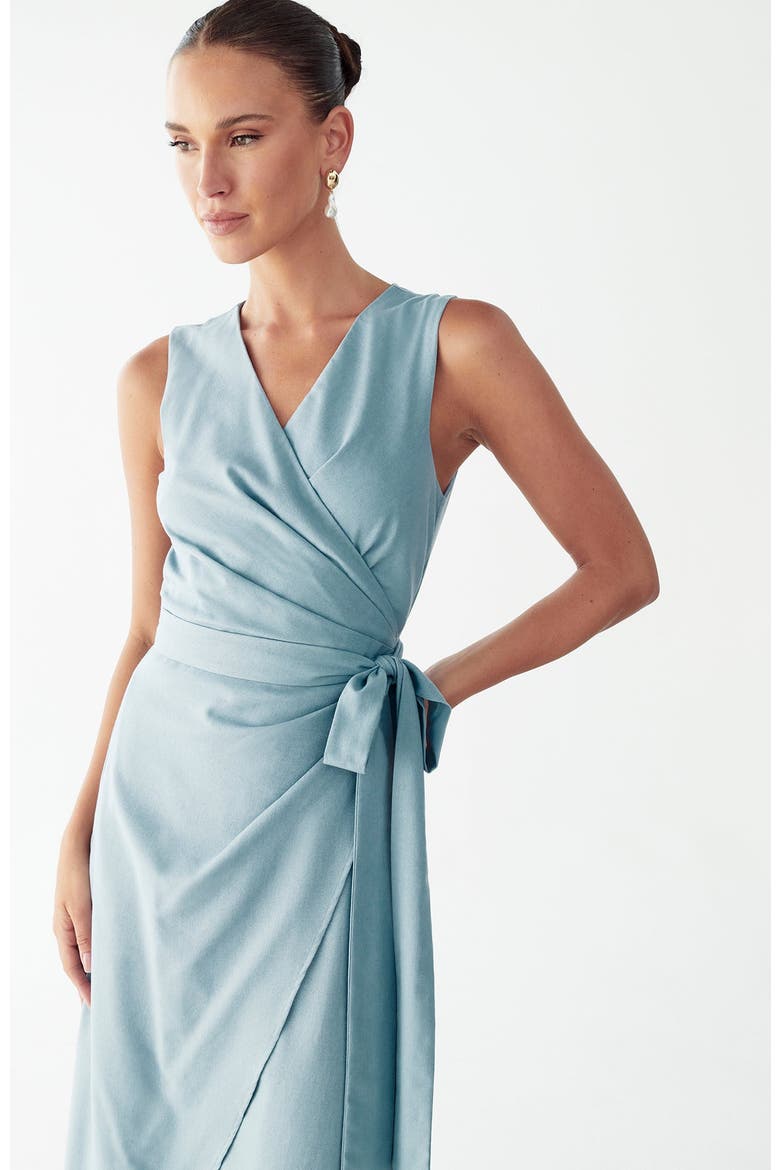 Hattie Maxi Dress, Alternate, color, Dusty Blue