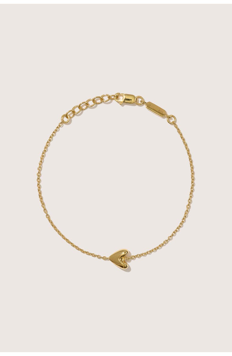 Otiumberg 14kt Gold Vermeil Roscida Heart Bracelet, Main, color, Yellow Toned Gold