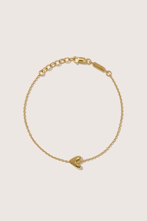 14kt Gold Vermeil Roscida Heart Bracelet