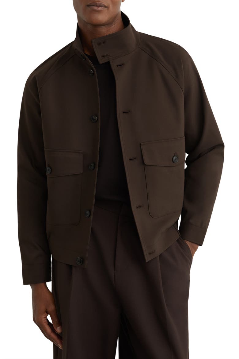 Romano Utility Jacket, Main, color, TAUPE BROWN