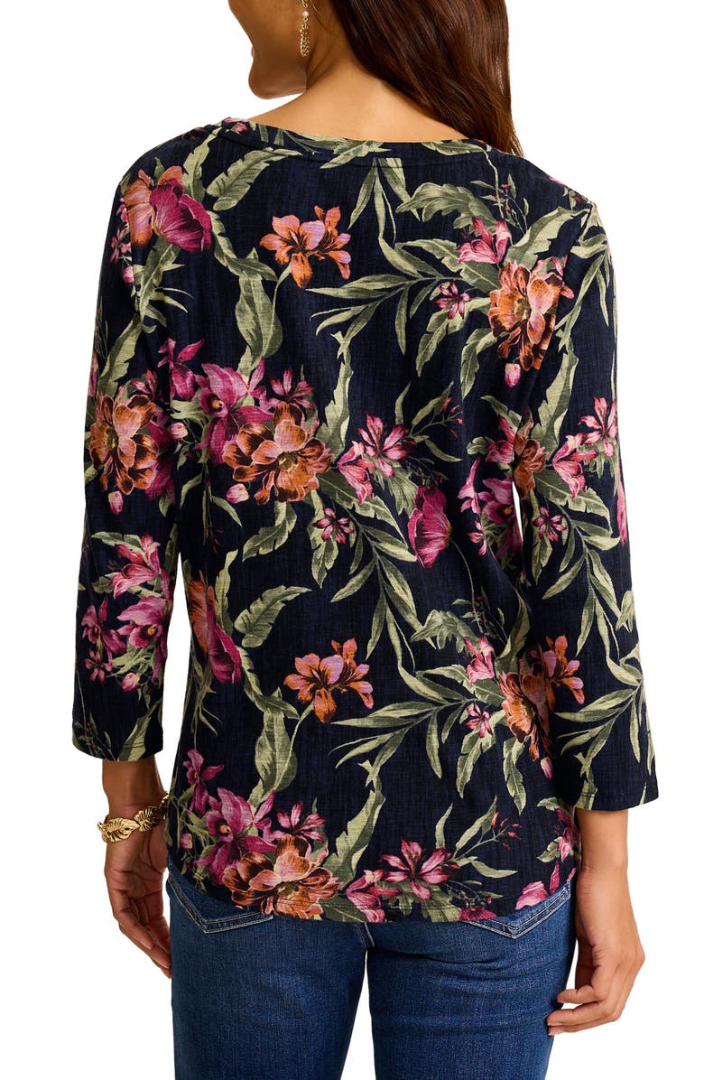 Tommy Bahama Ashby Isles Orchid Cotton Top, Alternate, color, Black