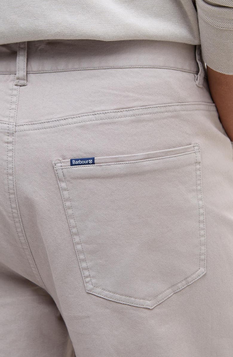Barbour Regular Fit Straight Leg Stretch Twill 5-Pocket Pants, Alternate, color, Concrete