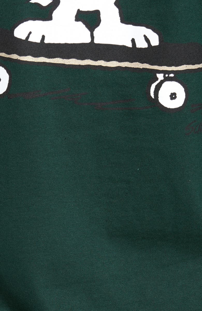 Hanes Peanuts Snoopy Skate Long Sleeve T-Shirt, Alternate, color, 