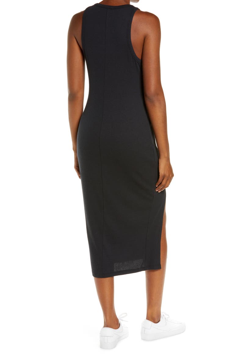 Ease Into It Midi Tank Dress, Alternate, color, BLACK