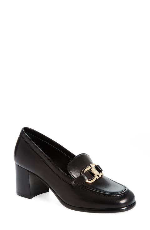 Medallion Heel Loafer