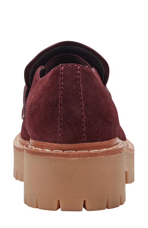 Marc Fisher Ltd Norton Lug Sole Penny Loafer In Red