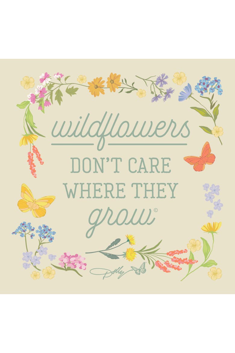 Men's Wildflower Framed Quote Short Sleeve T-Shirt, Alternate, color, Off White