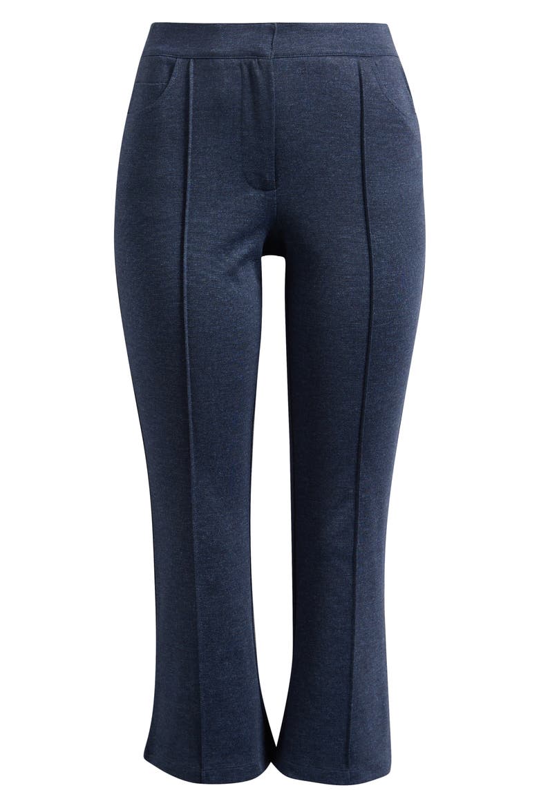 Seamed Crop Flare Pants, Alternate, color, INDIGO NAVY