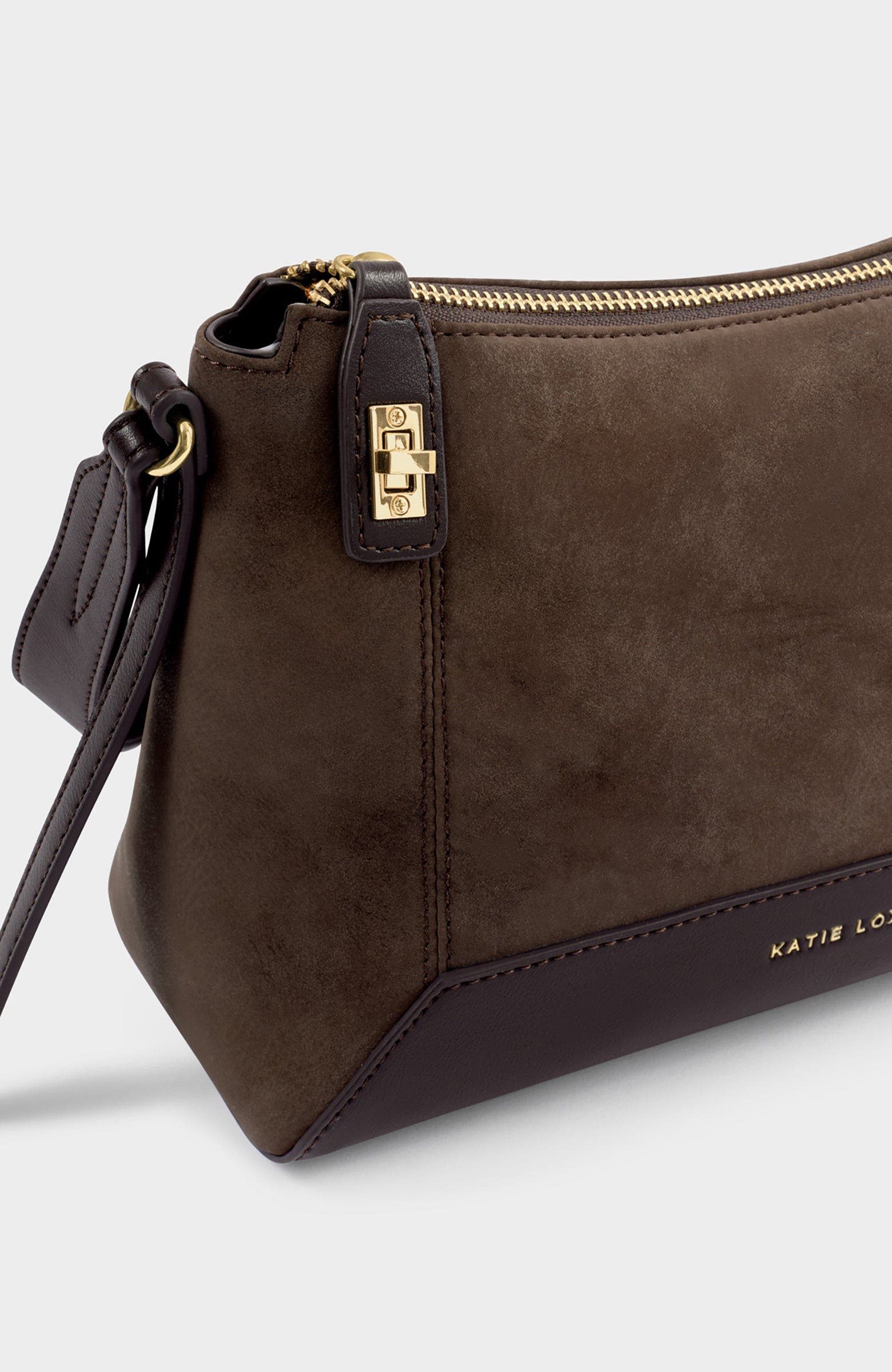 Charlbury Crossbody Bag, Alternate, color, Bitter Chocolate Suedette
