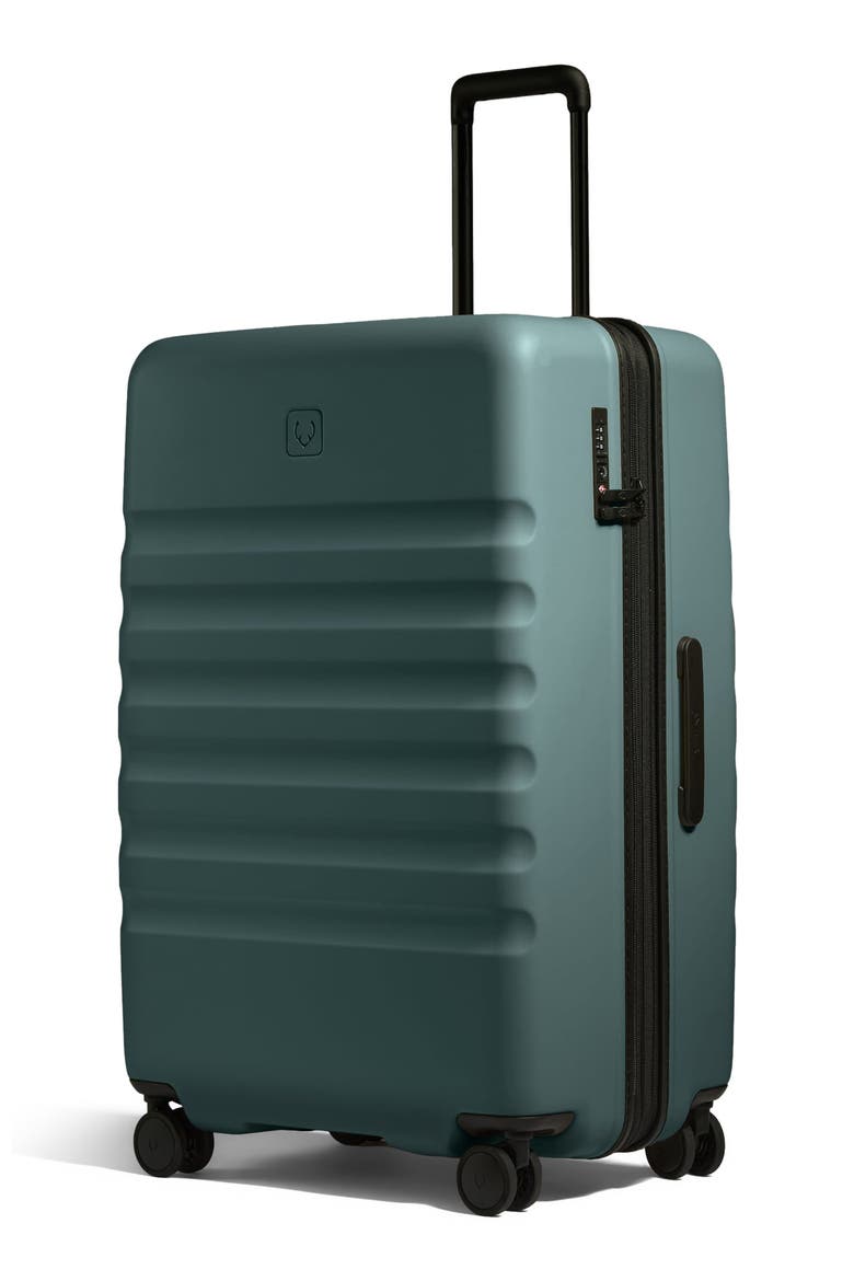 Icon Stripe Large Luggage, Alternate, color, Glade Blue