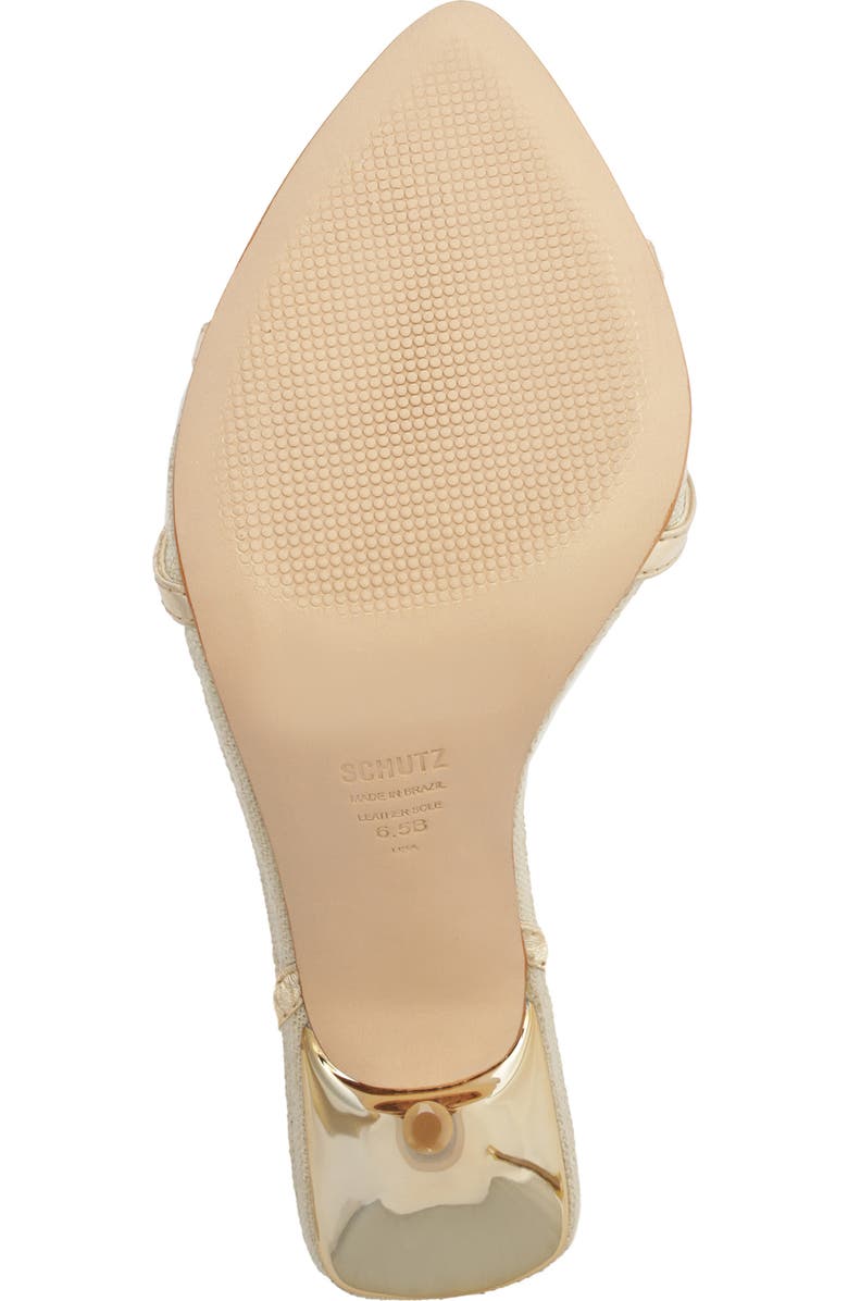 Schutz Claudia Metallic Stiletto Sandal, Alternate, color,