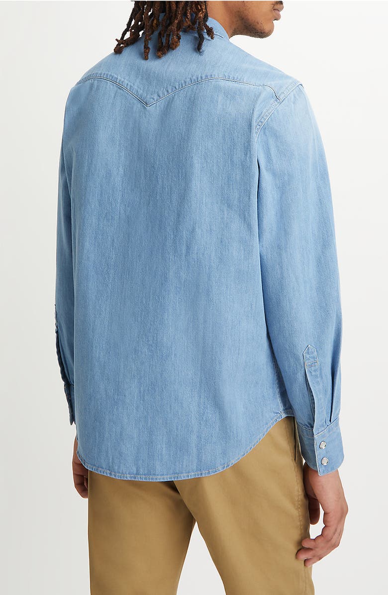 Levi's<sup>®</sup> Barstow Western Standard Snap Front Shirt, Alternate, color, Esta Noche