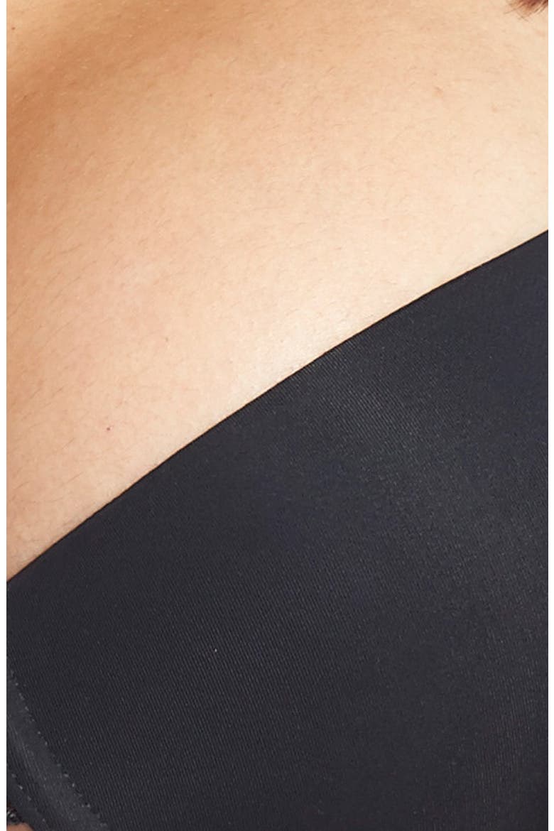 'Pure Luxe' Push-Up Bra, Alternate, color, BLACK