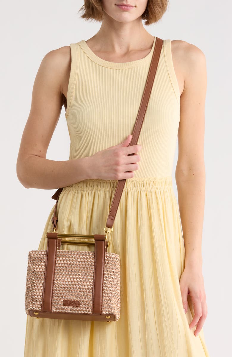 Vince Camuto Jayda Straw Top Handle Bag, Alternate, color, Natural