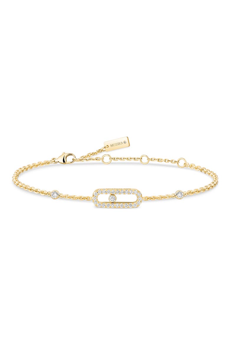 Move Uno Pavé DIamond Bracelet, Main, color, YELLOW GOLD