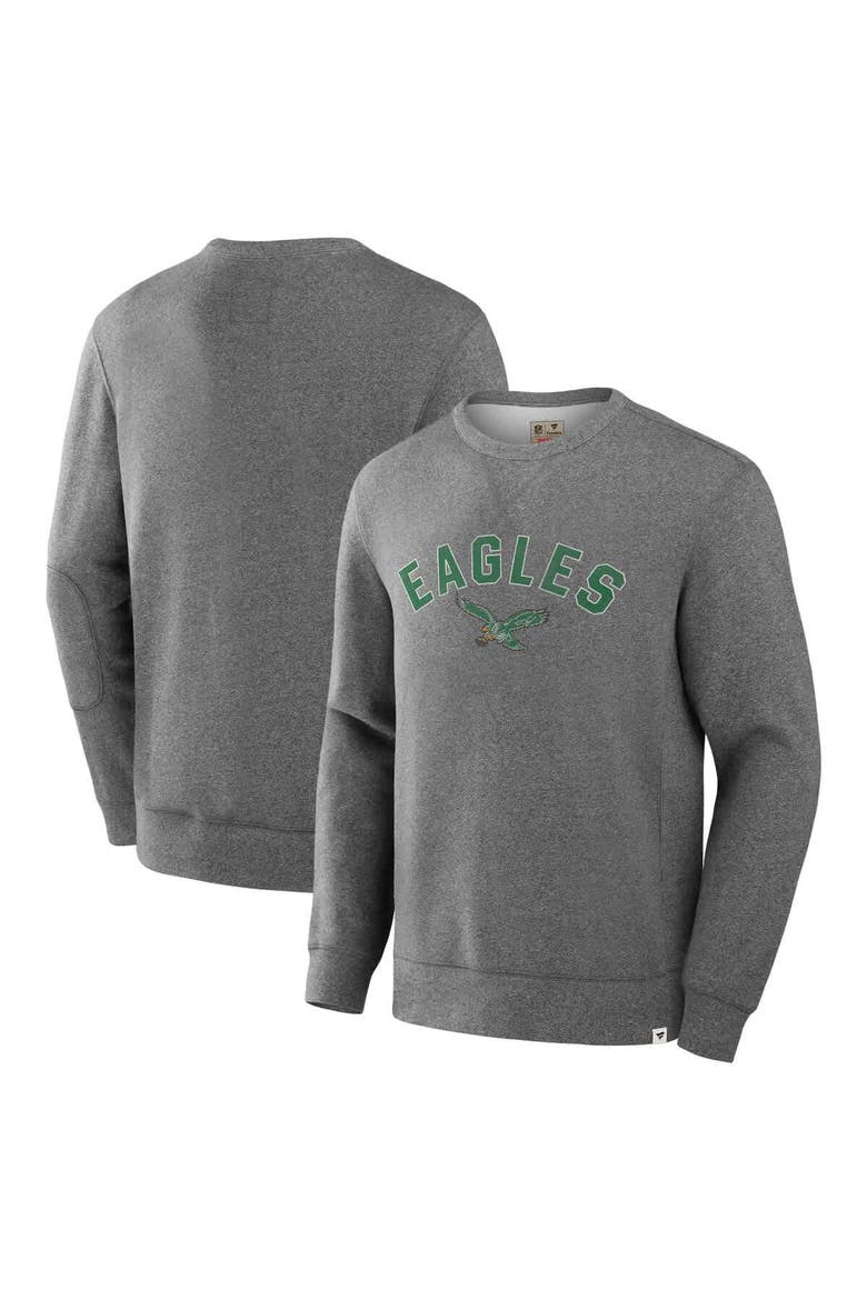 Men's Fanatics  Heather Gray Philadelphia Eagles Loop Terry Pullover Sweatshirt, Main, color, Heather Gray