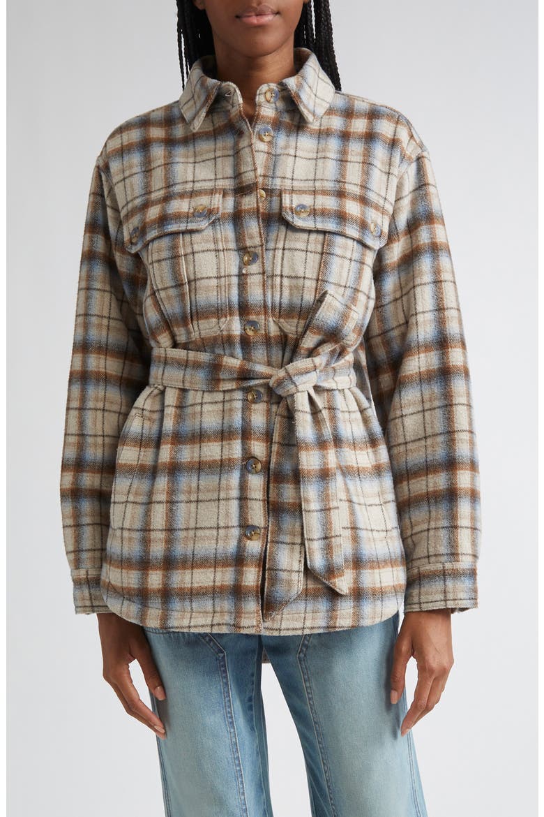 Mikaela Plaid Shacket, Main, color, WHISKY MULTI PLAID