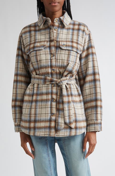 Mikaela Plaid Shacket