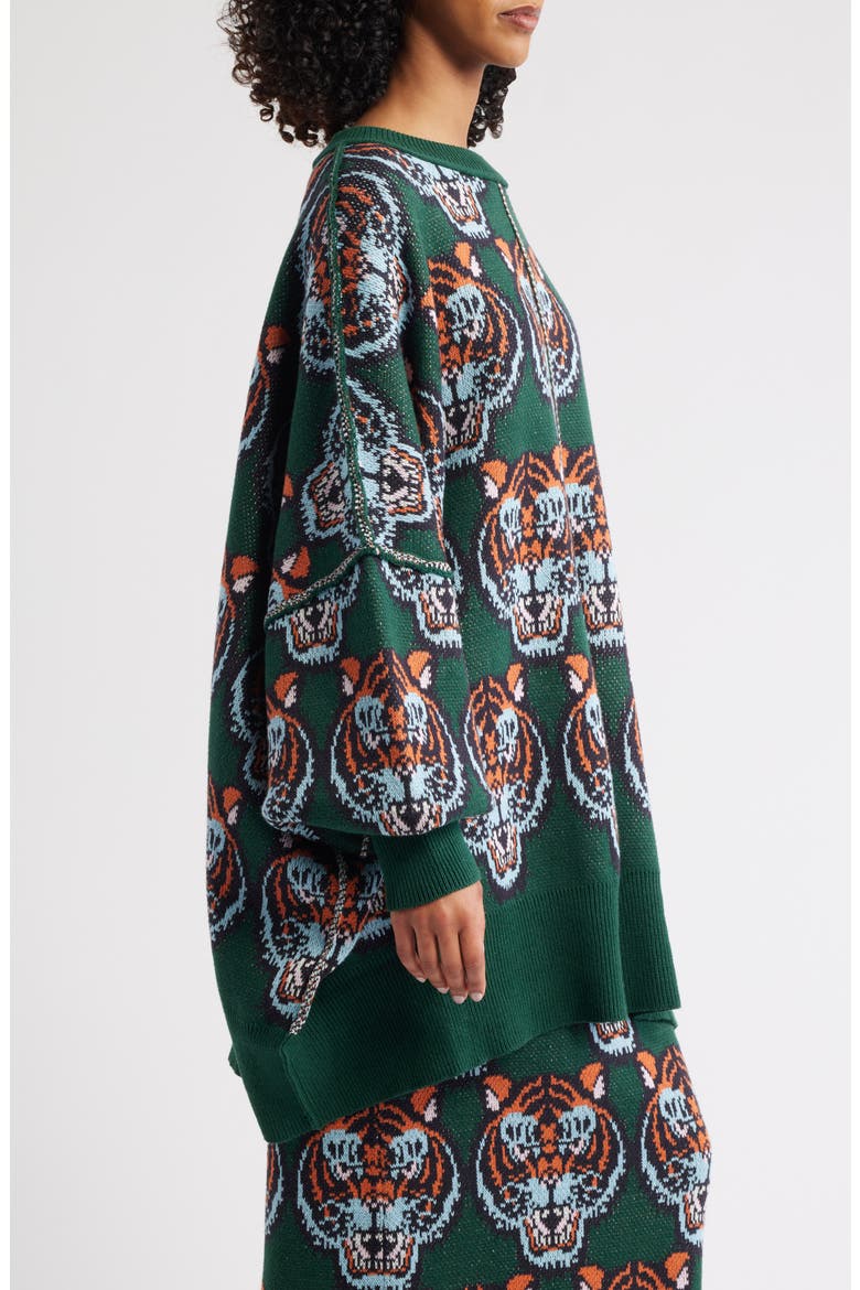 Wild Thing Oversize Sweater, Alternate, color, GREEN
