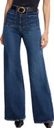 Good American Good Waist Patch Pocket Palazzo Jeans