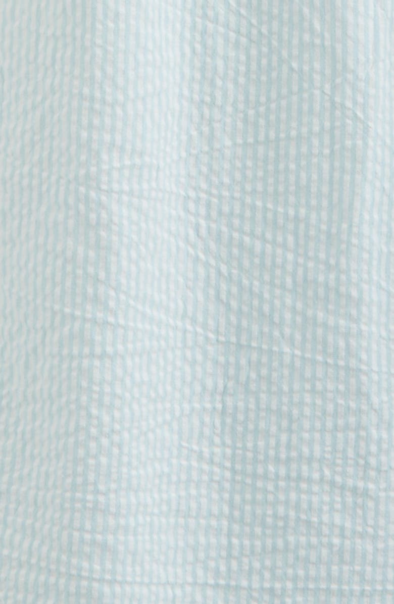 Nordstrom Kids' Peter Pan Collar Cotton Seersucker Jumpsuit, Alternate, color, Blue Omphalodes Winnie Stripe