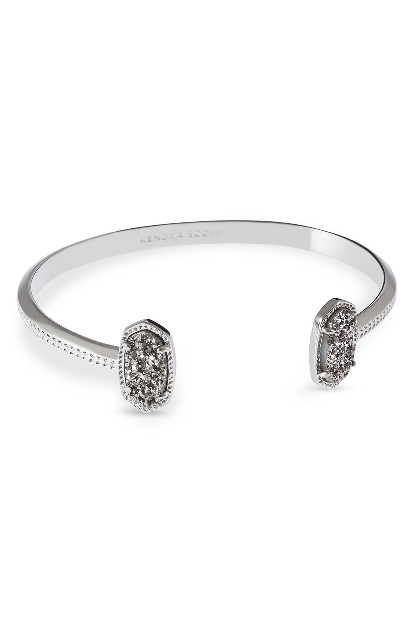 Kendra Scott Elton Station textured gold cuff bracelet