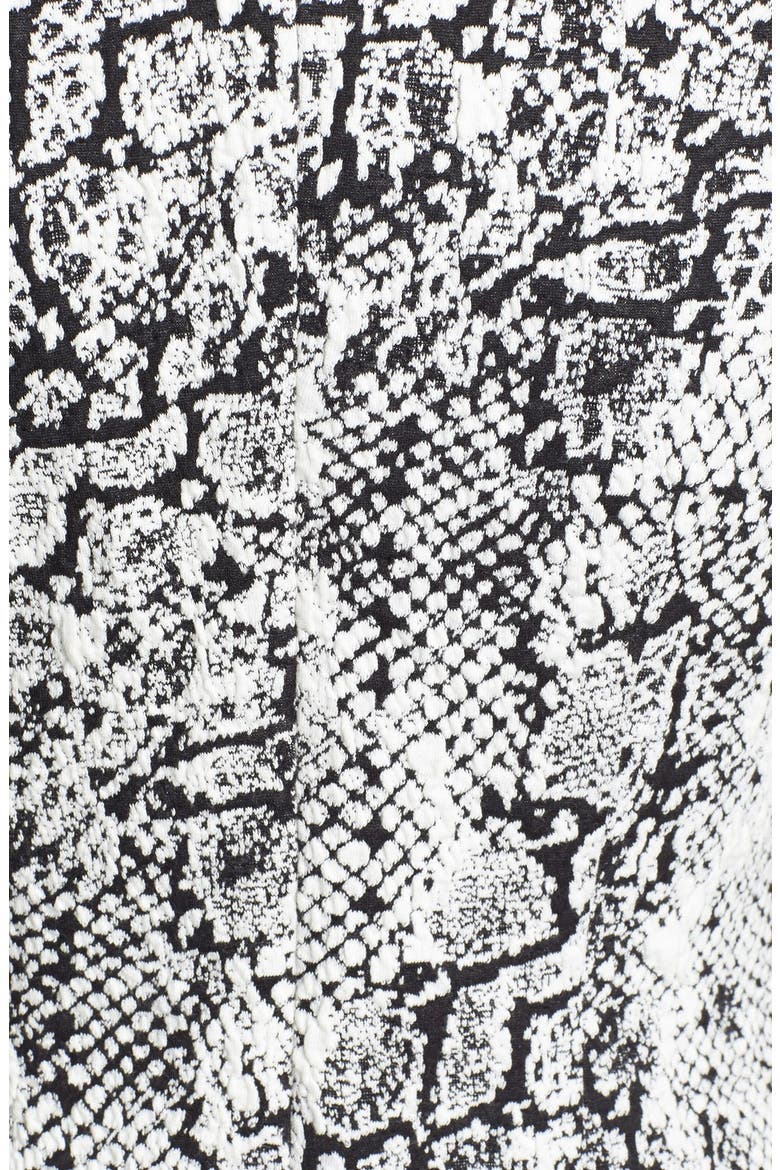Jacquard Knit Sheath Dress, Alternate, color, IVORY/ BLACK