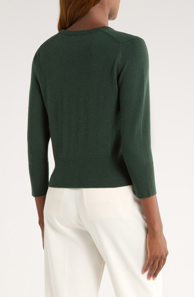 Vince Wool & Cashmere Blend Cardigan, Alternate, color, Forest